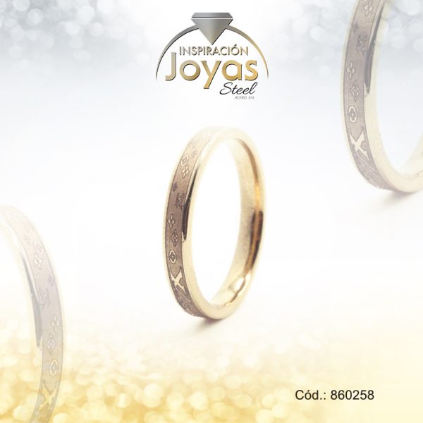 Anillo de Acero Matrimonio Dorado Louis Vuitton - 860258