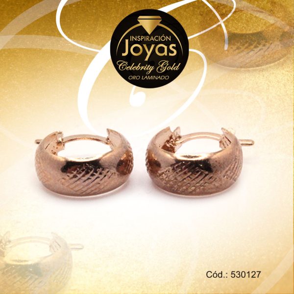 Argolla Celebrity Gold Variado Dorado Borde Ancho  - 530127