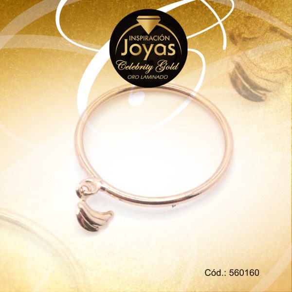 Anillo Celebrity Gold Variado Dorado Banana T: 7 - 560160