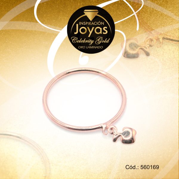 Anillo Celebrity Gold Variado Dorado Manzana T: 7 - 560169