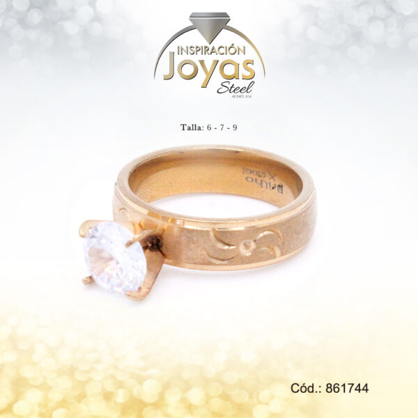 Anillo - Acero - Forma De  -  -   T: 7 - 86174470