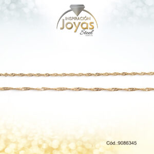 Cadena Acero Dorado Dama  - 9086345