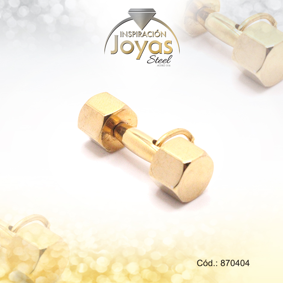 Dije de Acero Variado Dorado Pesa - 870404