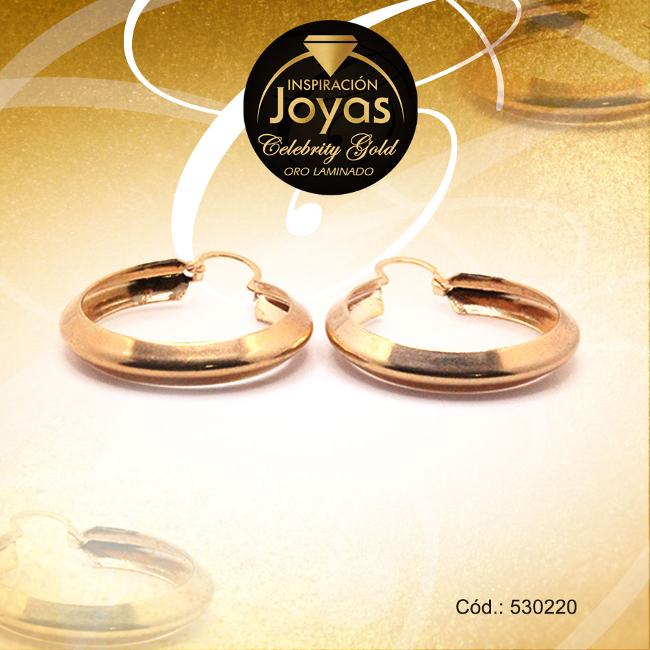 Argolla Celebrity Gold Variado Dorado Triángulo - 530220