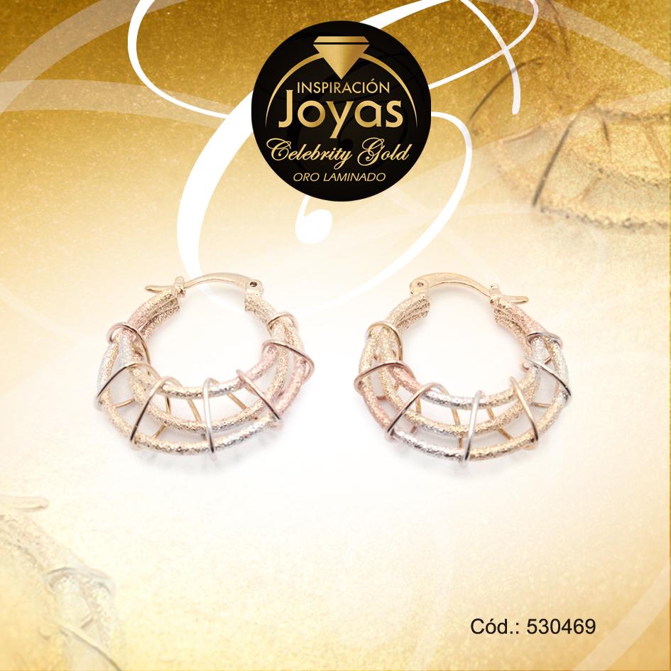 Argolla Celebrity Gold Forma 3 Tonos Triple - 530469