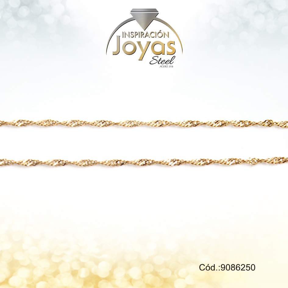 Cadena Acero Dorado - 9086250