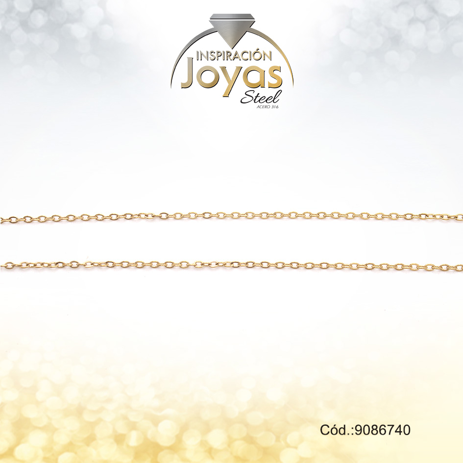 Cadena Acero Dorado Dama - 9086740