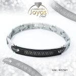 Pulsera de Acero Caballero 2 Tonos Con Placa   Medida 21 cm - 8017921