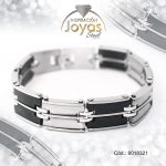 Pulsera de Acero Caballero 2 Tonos Sin Placa   Medida 21 cm - 8018321