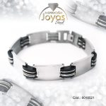 Pulsera de Acero Caballero 2 Tonos Sin Placa   Medida 21 cm - 8018521