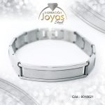 Pulsera de Acero Caballero Plateado Con Placa   Medida 21 cm - 8018621