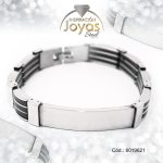 Pulsera de Acero Caballero 2 Tonos Con Placa   Medida 21 cm - 8019621