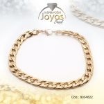 Pulsera de Acero Caballero Dorado Sin Placa   Medida 22 cm - 8034822