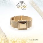 Pulsera de Acero Aleación Malla Dorado Cuadrado   Medida 22 cm - 8042722