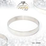 Pulsera de Acero Brazalete Plateado Redondo  - 820088