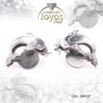 Zarcillo de Acero - Aleación Circón - Plateado - Delfín - 840127