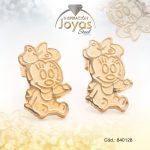 Zarcillo de Acero Variado Dorado Minnie - 840128