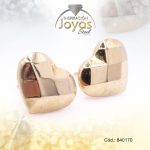 Zarcillo de Acero Variado Dorado Corazón - 840170