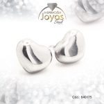 Zarcillo de Acero Variado Plateado Corazón - 840175