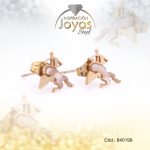 Zarcillo de Acero - Aleación Nacar - Dorado - Cupido - 840199