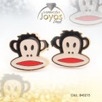 Zarcillo de Acero - Aleación Esmalte - Dorado - Mono Multi Color - 840215