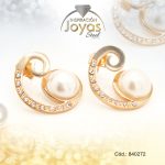 Zarcillo de Acero - Aleación Perla - Dorado - C - 840272