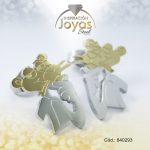 Zarcillo de Acero Variado 2 Tonos Pantera Rosa - 840293