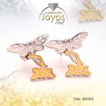 Zarcillo de Acero Variado 2 Tonos Libélula - 840303