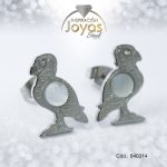 Zarcillo de Acero - Aleación Nacar - Plateado - Condor - 840314