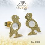 Zarcillo de Acero - Aleación Nacar - Dorado - Condor - 840315