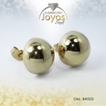 Zarcillo de Acero Esfera Dorado Media Esfera - 840323