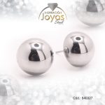 Zarcillo de Acero Esfera Plateado Media Esfera - 840327