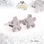 Zarcillo de Acero - Aleación Circón - Plateado - Estrella - 840337