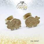 Zarcillo de Acero Variado Dorado Coquito - 840347