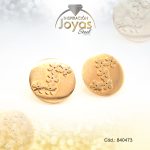 Zarcillo de Acero Variado Dorado Círculo - 840473