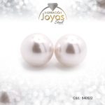 Zarcillo de Acero Esfera Perla Plateado - 840522