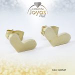 Zarcillo de Acero Variado Dorado Corazón - 840547