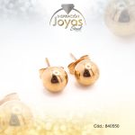 Zarcillo de Acero Esfera Dorado - 840550