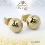 Zarcillo de Acero Esfera Dorado - 840554