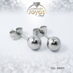 Zarcillo de Acero Esfera Plateado - 840570