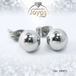 Zarcillo de Acero Esfera Plateado - 840573