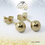 Zarcillo de Acero Esfera Dorado - 840625