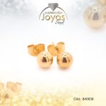 Zarcillo de Acero Esfera Dorado - 840636