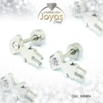 Zarcillo de Acero - Bebé Circón - Plateado - Niño - 840664