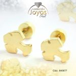 Zarcillo de Acero - Bebé - Dorado - Cruz - 840677