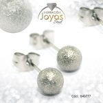 Zarcillo de Acero Esfera Plateado - 840777