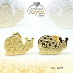 Zarcillo de Acero Variado Dorado Oruga - 840781