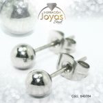 Zarcillo de Acero Esfera Plateado - 840784