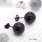 Zarcillo de Acero Esfera Negro - 840795
