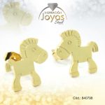 Zarcillo de Acero Variado Dorado Pony - 840798